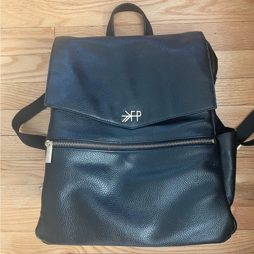Freshly Picked Black Classic Diaper Bag Vegan Leather Unisex